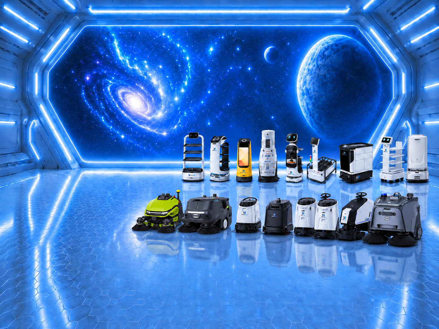 RoboServe robot fleet