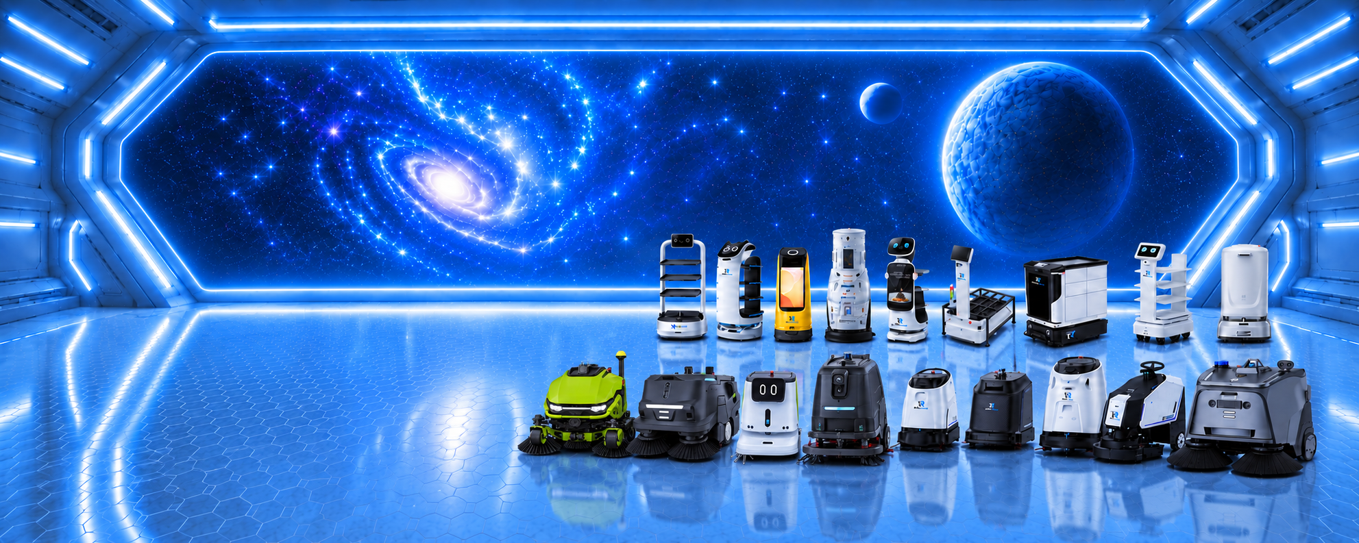 RoboServe robot fleet